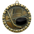 3-D Medal, "Hockey" - 2"